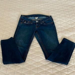 True Religion low rise skinny jeans size 27